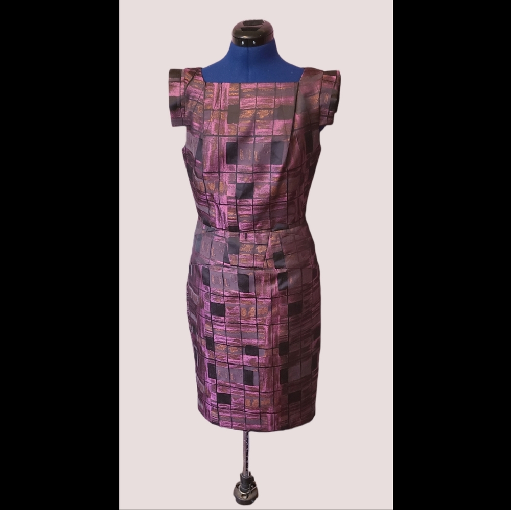 "Single" brand purple cocktail dress